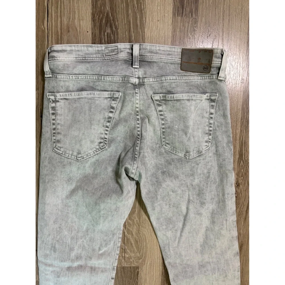 AG Adriano Goldschmied Jeans Tellis Modern Slim Leg Gray Acid Wash 33x34 (32x32)